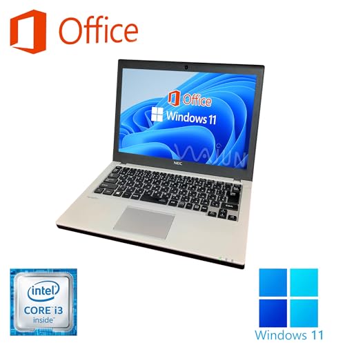 【整備済み品】NEC ノートPC VK23 / 15.6型フルHD/ Win11 Pro/MS Office H&B 2019 / Core i5-8250U / wajunのWIFI/Bluetooth/HDMI/DVD-RW / 16GB/512GB SSD