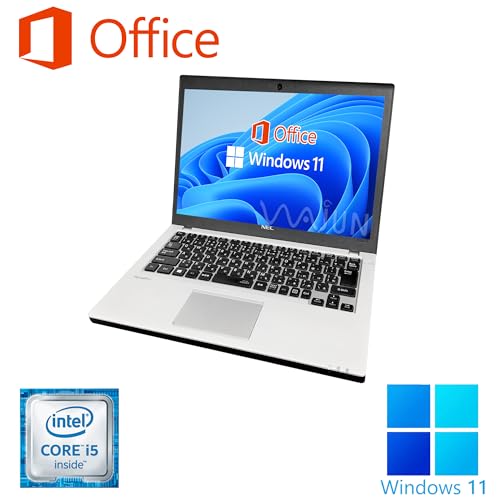 【整備済み品】NEC ノートPC VK23 / 15.6型フルHD/ Win11 Pro/MS Office H&B 2019 / Core i5-8250U / wajunのWIFI/Bluetooth/HDMI/DVD-RW / 16GB/512GB SSD