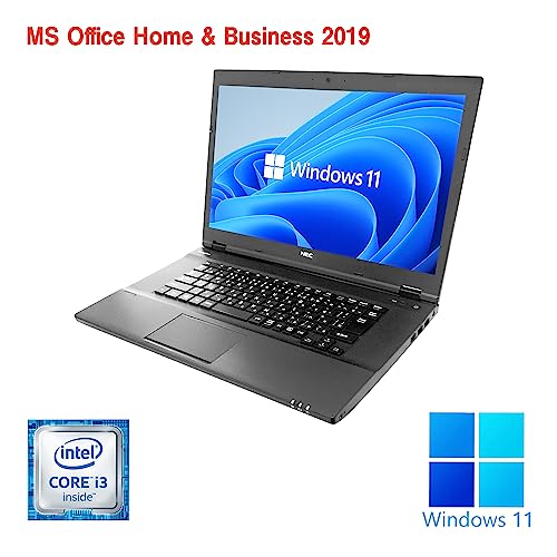 【整備済み品】NEC ノートPC VK23 / 15.6型フルHD/ Win11 Pro/MS Office H&B 2019 / Core i5-8250U / wajunのWIFI/Bluetooth/HDMI/DVD-RW / 16GB/512GB SSD