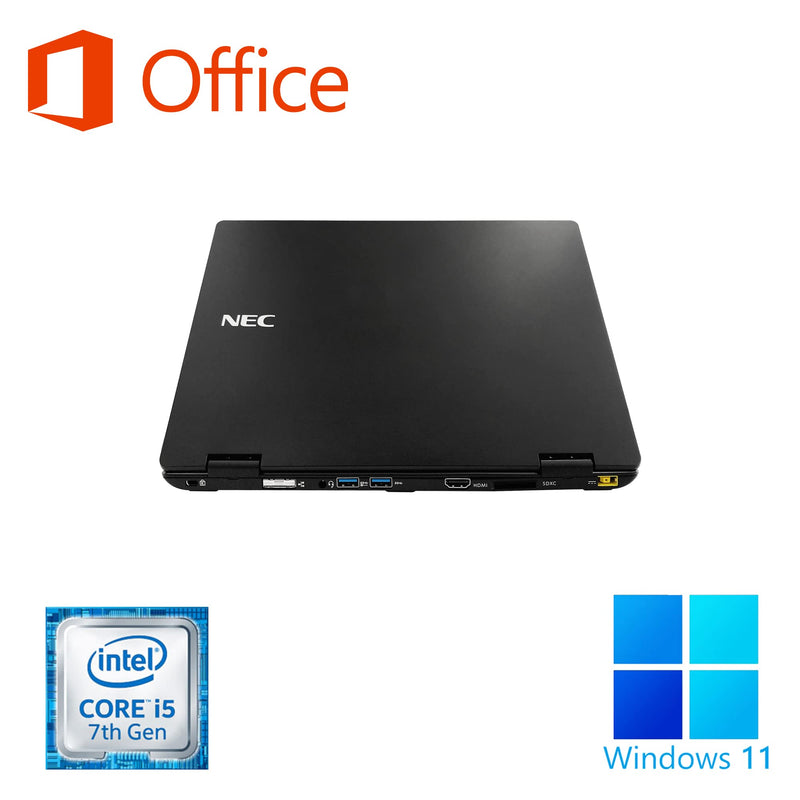 【整備済み品】NEC ノートPC VK23 / 15.6型フルHD/ Win11 Pro/MS Office H&B 2019 / Core i5-8250U / wajunのWIFI/Bluetooth/HDMI/DVD-RW / 16GB/512GB SSD