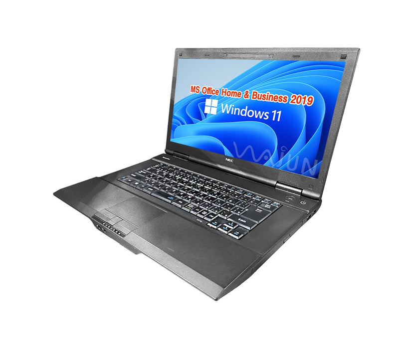 【整備済み品】NEC ノートPC VK23 / 15.6型フルHD/ Win11 Pro/MS Office H&B 2019 / Core i5-8250U / wajunのWIFI/Bluetooth/HDMI/DVD-RW / 16GB/512GB SSD