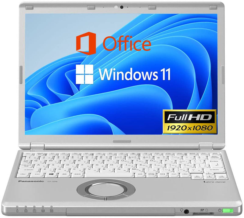 【整備済み品】【Microsoft Office2019＆Win11搭載】超軽量Panasonic Let's note CF-SZ6■第7世代 Intel Core i5-7200U＠2.5GHz/メモリ8GB/