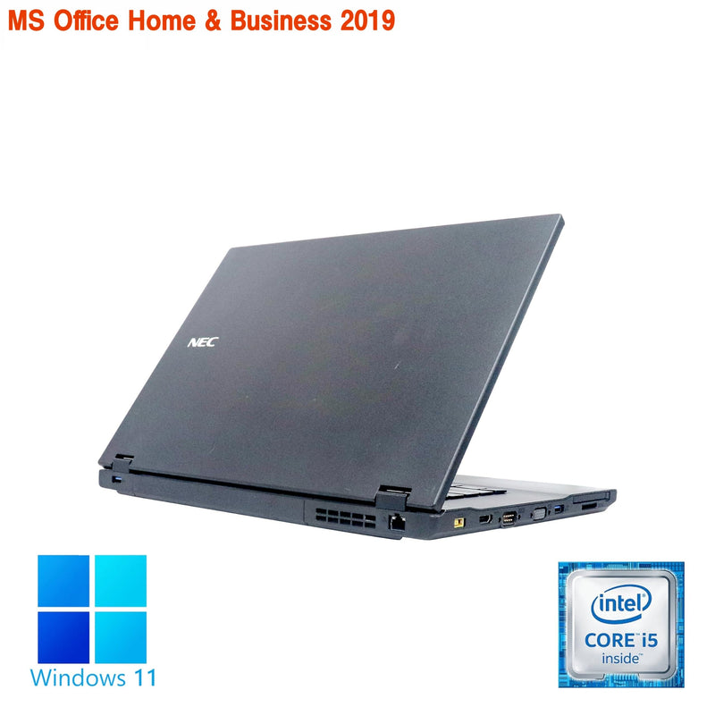 【整備済み品】NEC ノートPC VK23 / 15.6型フルHD/ Win11 Pro/MS Office H&B 2019 / Core i5-8250U / wajunのWIFI/Bluetooth/HDMI/DVD-RW / 16GB/512GB SSD