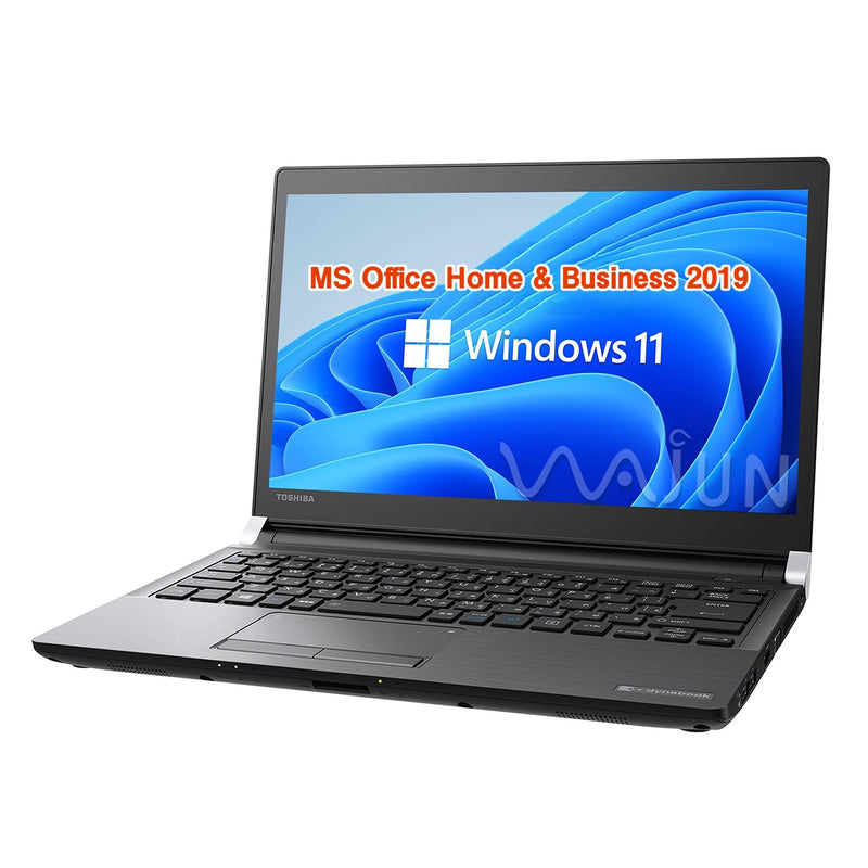 【整備済み品】東 芝 ノートPC R73 / 13型 / Win11 Pro/MS Office H&B 2019 / Core i5-6200U / wajunのWIFI/Bluetooth/HDMI / 8GB / 128GB SSD